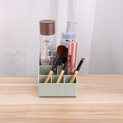 

Bethes hostel cosmetics storage box desktop skin care finishing box dressing table racks lattice makeup box powder eye shadow put lipstick cosmetics female air cushion eye shadow tray blush frame
