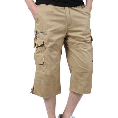 

Tailored Mens New Style Cotton Multi-Pocket Overalls Shorts Fashion Pant