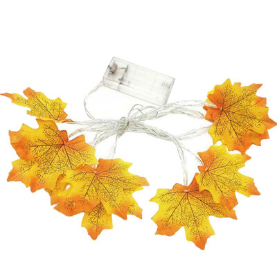 

Led Light Simulation Maple Leaf String Halloween Christmas Battery Decoration Lantern Wedding Outdoor String Lights