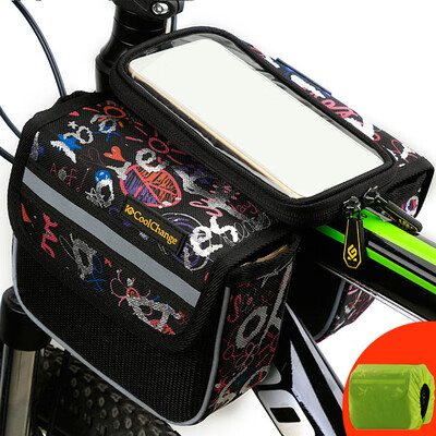 

Bicycle Touchscreen Phone Holder Frame Bag Pannier Tube Case Pouch Cycling Bike