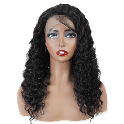 

Amazing Star Brazilian Virgin Hair Deep Wave Lace Wigs Human Hair Lace Front Wigs with Baby Hair Natural Color