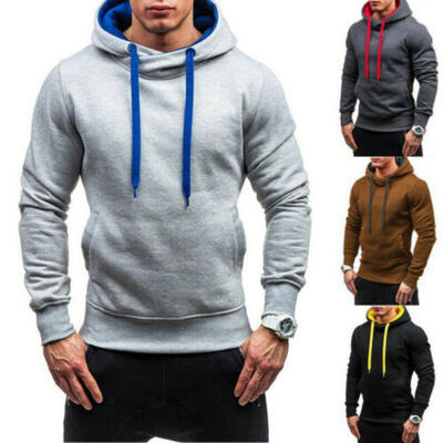 

Mens Winter Hoodies Slim Fit Hooded Sweatshirt Outwear Sweater Warm Coat Jacket
