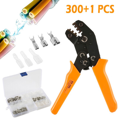 

300pcs Spring Terminals of Crimping Pliers with Sheath Wire Crimper PhotovoltaiC