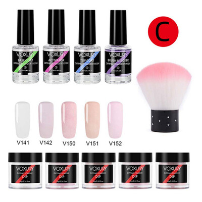 

Brand New Nail Art Set Nail Infiltrating Powder Base Coat Top Coat Brush Restorer Nail Brush Activator Kit