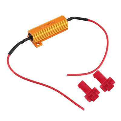 

LED Load Resistor Warning Decoder 5W-50W 6Ω With Two Cancellers For 12V Cars