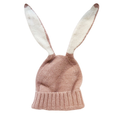 

Newborn Baby Boy Girl Hat 0-5T Cute New Autumn Winter Warm Kids Baby Rabbit Ear Design Cartoon Hats Cotton Hemming Caps