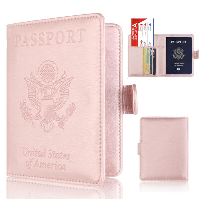 

PU Leather Buckle Passport Anti-Magnetic Storage Bag Passport Holder Wallet Fashion Travel Storage Bag