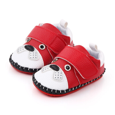 

Autumn Baby Boy Pu Crib Shoes Autumn Baby Boys Girls Anti-Slip Cartoon Print Walking Shoes Toddler Soft Soled Sneakers