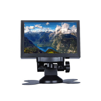 

S501H Mini 5inch Monitor 5CH VGABNCAVHDYpbpr LCD Display Screen 800 480 Cross Line for DVR DVD PC CCD CCTV Camera EU P
