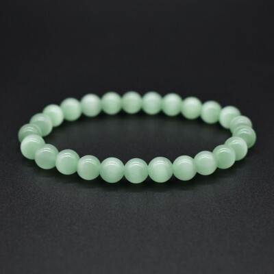 

9 Colors 8Mm Opal Bracelets Natural Stone Cat Eye Beads Bracelets For Unisex Women Men Charm Jewelry Gifts