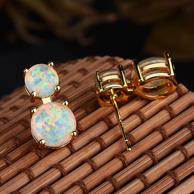 

Opal Ear Nail Ear Jewelry Charming Blue Opal Earrings For Lady