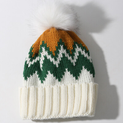 

Hat women fallwinter Korean wave new wool hat ins Joker fur ball knit hat student thermal head cap men
