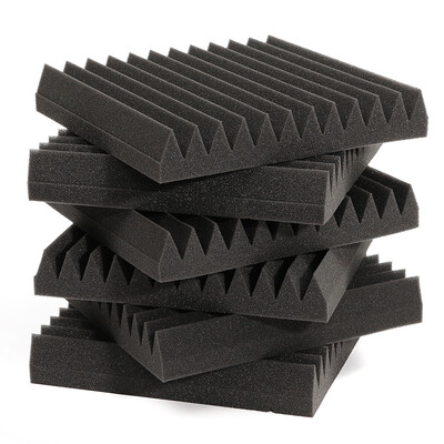 

6pcs Recording Studio Acoustic Polyurethane Foam Flame Retardant Noise Insulation Sponge