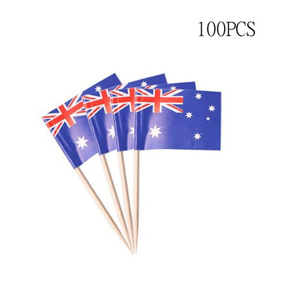 

Toponeto 100Pcs Flag Picks for Sandwiches Appetizers Cupcake Toppers