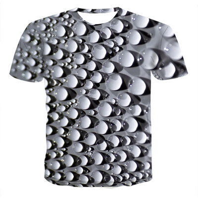 

3D Digital Printing Loose Couple T-shirt Summer Womens Mens Casual Shirts Top