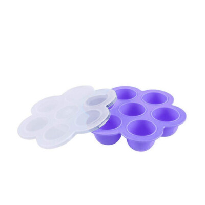 

Flower 7 Grid Kids Baby Food Freezer Silicone Egg Mold Tray Storage Container