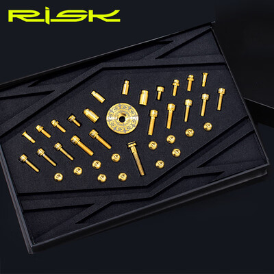 

36Pcsset MTB Bicycle Titanium Alloy Screws Set Mountain Bike ​Unit Bolts