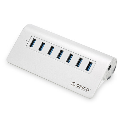 

ORICO M3H7 - V1 Aluminum 7 Port USB 30 Hub for Smartphone Tablets Laptop Desktops