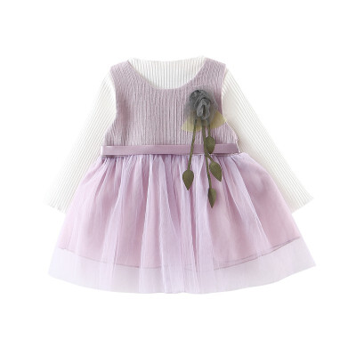 

Baby Kids Girl Dresses Summer Chidlren Clothes Toddler Girls Dress Baby Cotton Long Sleeve Mesh Princess Dress