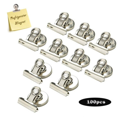 

Willstar 50100pcs Fridge Magnet Clips Magnetic Non Slip Heavy Duty Memo Note Message Holder