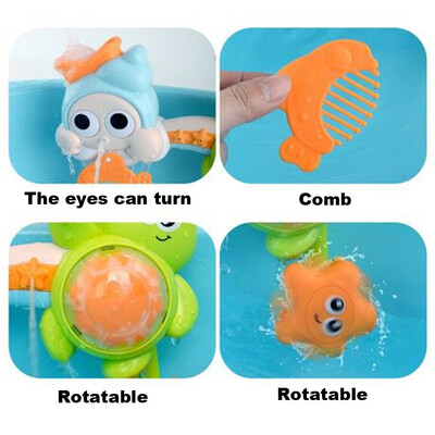 

YIWULACartoon Baby Bath Toy Bathroom Bathtub Funny Shower Spraying Water Toys
