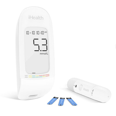 

Xiaomi iHealth AG-607 Blood Glucose Meter With Test Strips Lancets 5Sec Smart Blood Glucose Meter LCD With Backlight