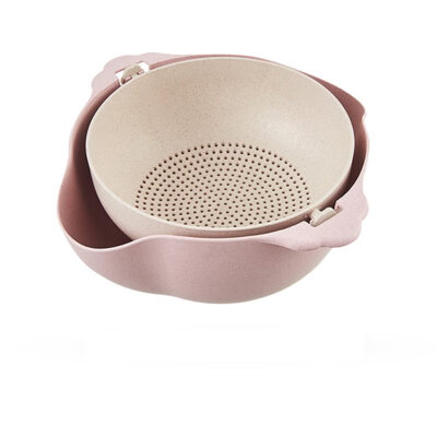 

Multifunction Kitchen Strainer Double Drain Basket Vegetables Fruit Washing Strainer Bowls