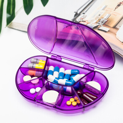 

Toponeto Pill Box 7 Day Medicine Tablet Dispenser Organizer Weekly Storage Case Extra La