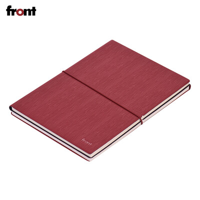 

front A5 Notebook PU Leather Soft Cover with Elastic Closure Lined Blank Paper Travel Journal Diary Daily Notepad for Business Mee