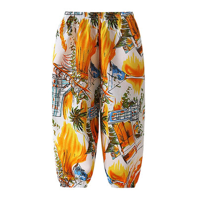 

Summer Kids Girls Pants Fashion Girls Leggings Print Boys Girls Harem Pants Toddler Children Trousers Beach Wear 1-5T