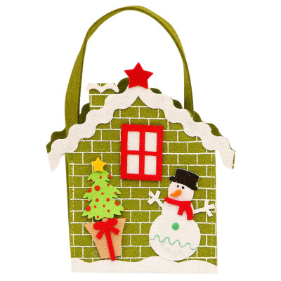 

Toponeto Non-woven small candy gift bag Santa snowman house apple bag tote