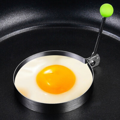 

Stainless Steel Fried Egg Mold With Non-Stick Convenient Handle Egg Ring Egg Shaper Mold Pancake Cooking Kitchen Tools