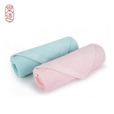 

Beijing made Xinjiang Awati long-staple cotton towel light&soft 90g cotton wash dry hair towel 2 loaded powder blue
