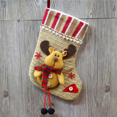 

Tailored Candy Bag Christmas Gifts Tree Ornament Stocking Santa Claus Snowman Sock Decor