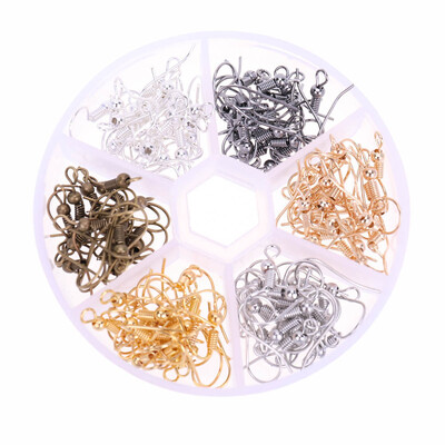 

120pcs DIY Jewellery Making Accessories Earring Hook Ear Accessories 5 Colours
