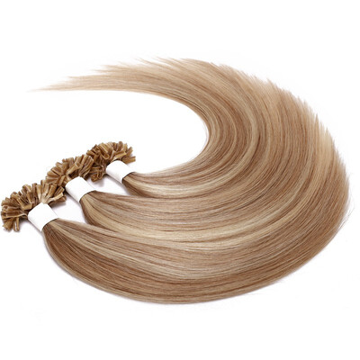 

1gstand Pre Bonded Nail U Tip Keratin Glue Remy Human Hair Extensions Balayage Long Straight Hair