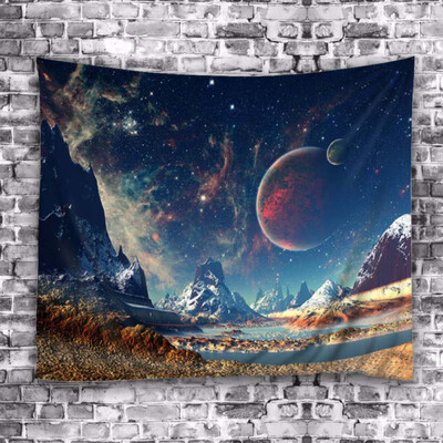

2018 Wall Tapestry Mandala Yoga Mat Tapestry Alpine Moon Landscape Flower Home Decoration