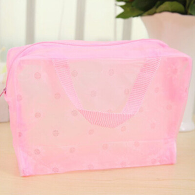 

Floral Print Transparent Waterproof Makeup Cosmetic Bag Travel Wash Toothbrush Pouch Toiletry Bag Faddish