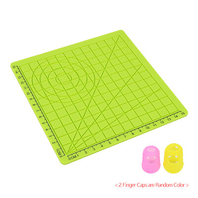 

3D Printing Pen Silicone Design Mat with Basic Template&2 Silicone Finger Caps for 3D Pen Drawing Design