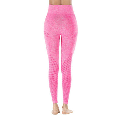 

Women Sports Pants High Waist Dot Pattern Leggings Yoga Pants Enhance The Hip Trousers