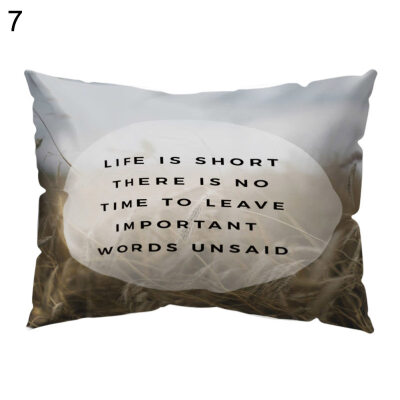 

Wisdom Maxim Forest Sea Pillow Case Cushion Cover Sofa Bedroom Car Cafe Decor