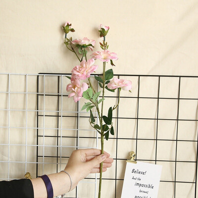 

Cloth Simulation Rose Flower Artificial Peach Blossom Artificial Chinese Rose Fake Flower For Wedding Decoration Simulation
