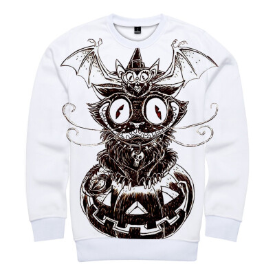 

Toponeto Couples Scary Halloween 3D Printed Party Long Sleeve Hoodie Sweatshirt Top