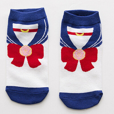 

1 Pair Anime Sailor Moon Socks Luna Artemis Diana Cats Women Cotton Blend Hot