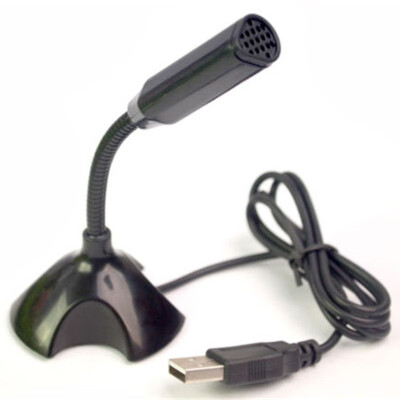 

USB Computer Microphone Plug &Play Desktop Omnidirectional Condenser PC Laptop Mic compatible with WindowsMac