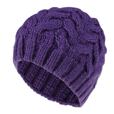 

Womens Winter Warm Wool Hat Knit Fashion Baggy Solid Beanie Crochet Ski Cap
