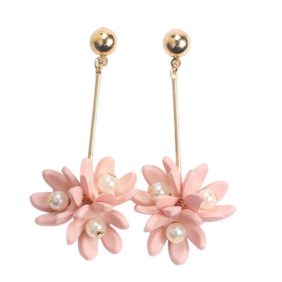 

Petals Dangling Earrings Long Pendant Earring Girls Charm Ear Jewelry Accessories New Tide Jewellery