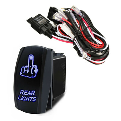 

Waterproof LED Work Light Bar Illuminated Switch Relay Wiring Harness Kit 12V US