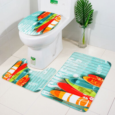 

〖Follure〗3pcs Non-Slip Suction Grip Bath Mat Bathroom Kitchen Carpet Doormats Decor