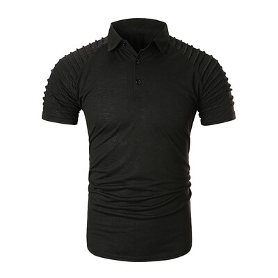 

Toponeto Fashion Mens Summer Casual Slim Button Short Sleeve T Shirt Top Blouse